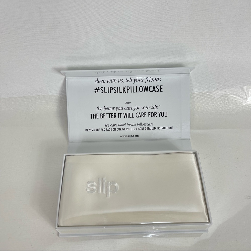 Slip Pure Silk Pillowcase King, White 20”x36”